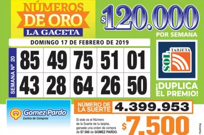 Los Números de Oro de LA GACETA