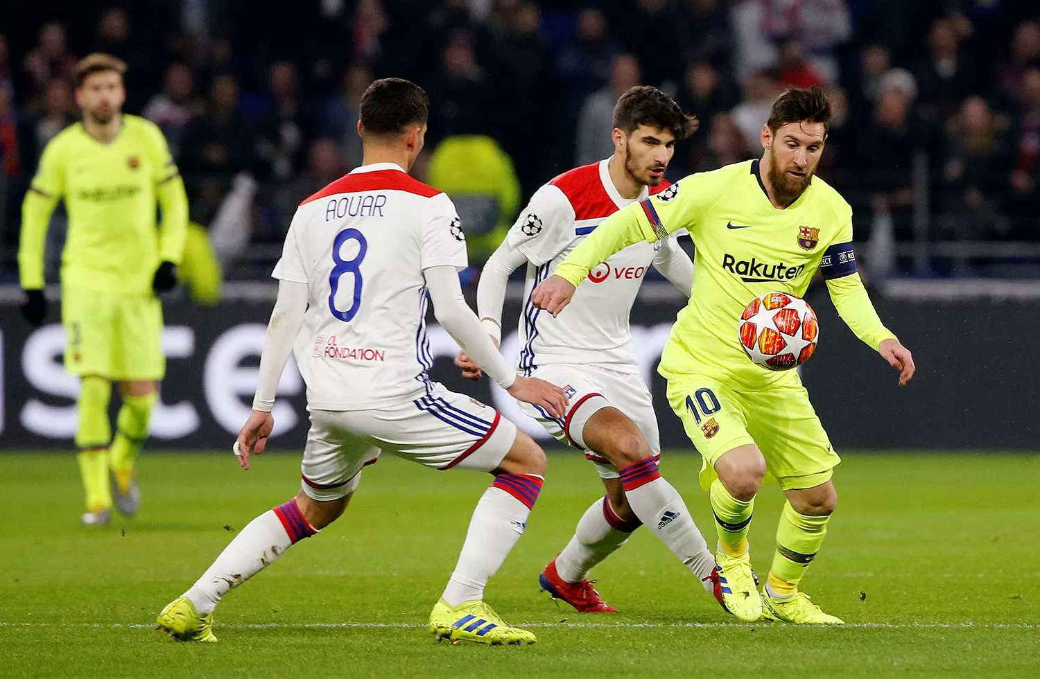 MANIJA. Messi comandó a Barcelona en Francia pero no marcó.