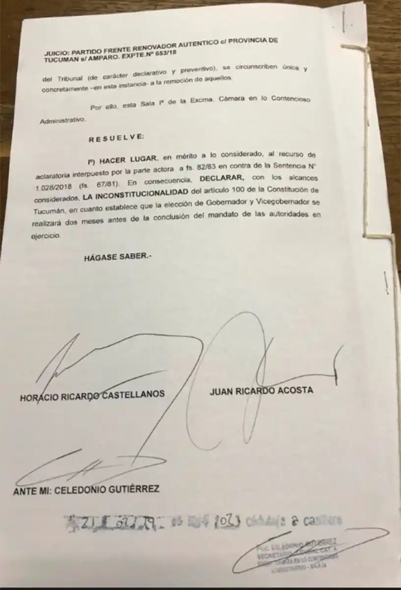 Manzur ya tiene vía libre para adelantar las elecciones provinciales