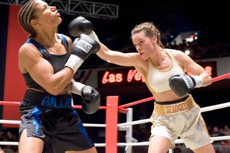 UNA MÁS. “Million dolar baby”, sobre boxeo, fue elegida mejor película en 2005.
