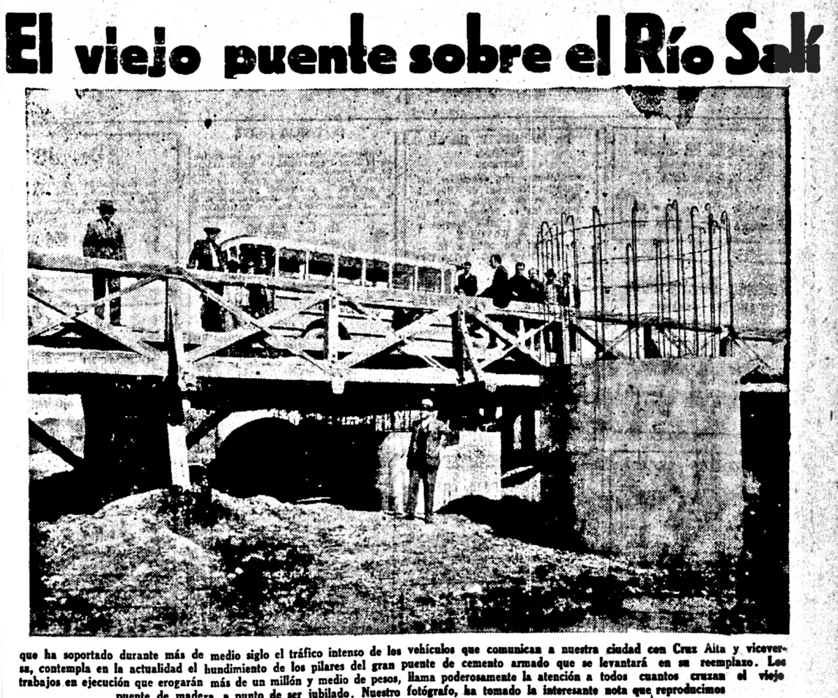 Se construye el puente Lucas Córdoba