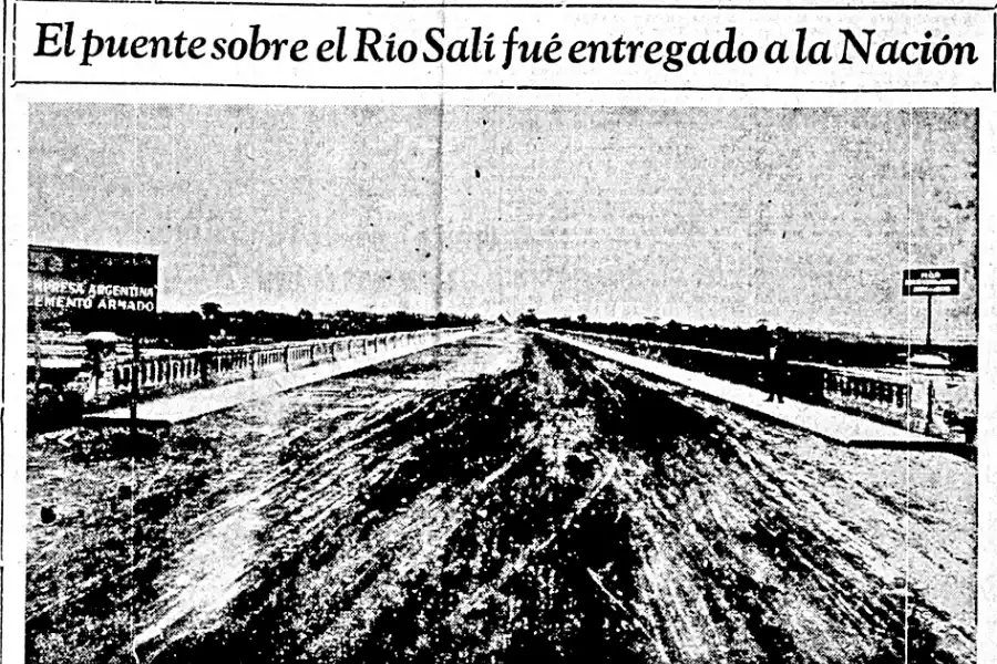 EN 1931. La obra de hormigón armado reemplazó a la vetusta estructura de madera y permitió un tránsito fluido y más seguro.