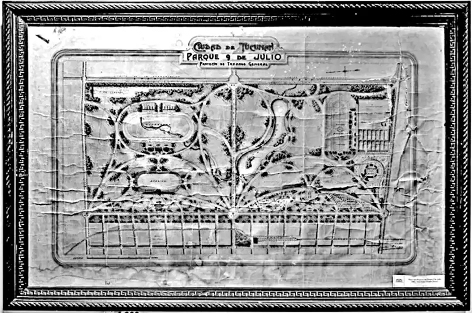 PROYECTO. El parque 9 de Julio sirvió para sanear la zona pantanosa entre el río y la ciudad. 