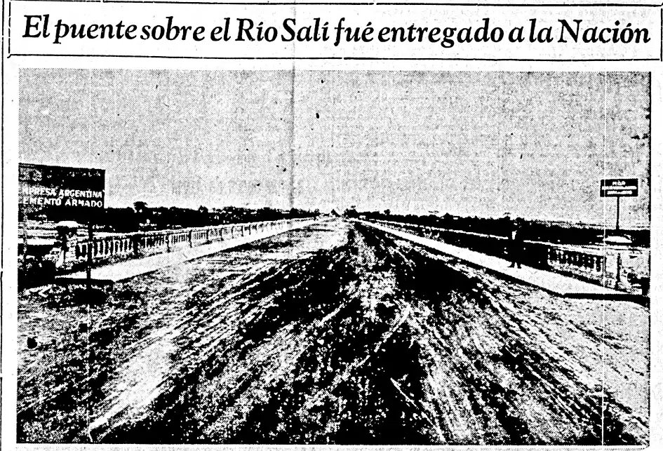 EN 1931. La obra de hormigón armado reemplazó a la vetusta estructura de madera y permitió un tránsito fluido y más seguro.