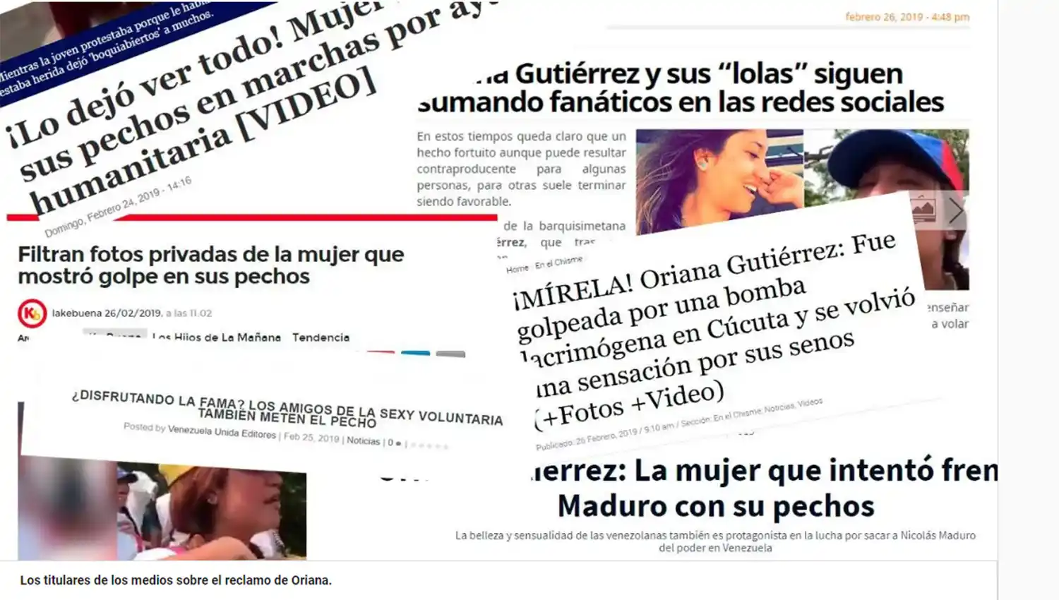 Una venezolana se levantó la remera para denunciar que le dispararon y viralizaron sus senos