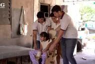Mili cambió su vida gracias a la silla postural fabricada por estudiantes