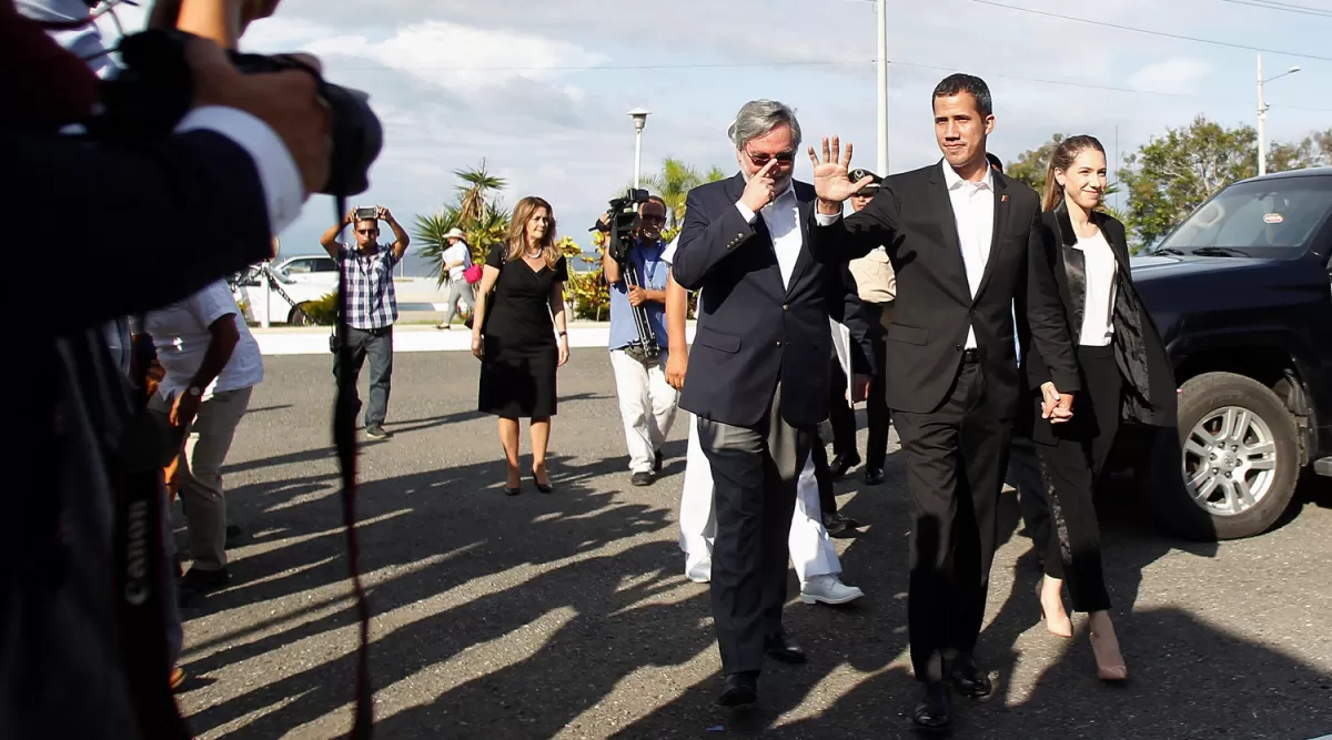 ÚLTIMA PARADA. Guaidó se reunió con Lenín Moreno en Ecuador. REUTERS
