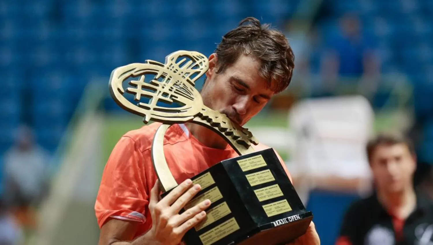 Guido Pella rompió en llanto tras ganar el primer título ATP de su carrera en San Pablo
