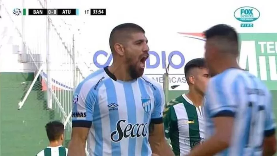 El grito de gol de Leandro Díaz. 