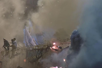 La lluvia y el frío no modificaron el plan de los hinchas