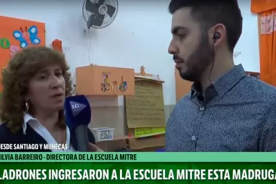 En la escuela Mitre empezaron las clases con miedo: ladrones ingresaron durante la madrugada