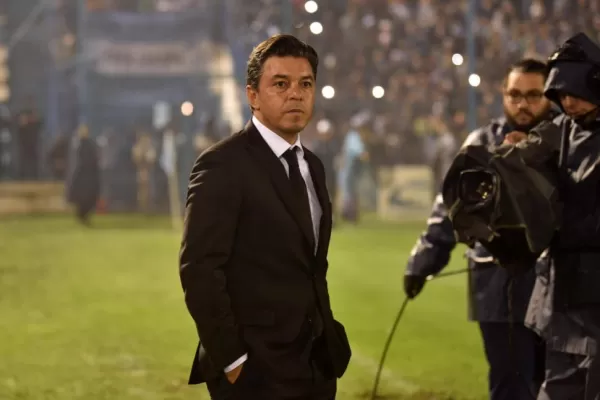 Las dos facetas de Marcelo Gallardo durante el partido