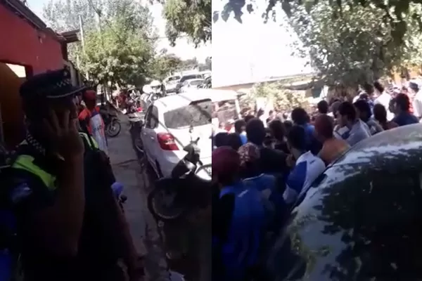 Video: más de 200 policías custodiaron el velorio del joven que murió en un robo
