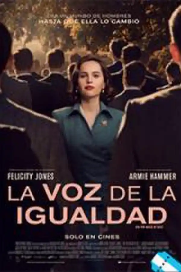 FELICITY JONES. La actriz interpreta a una célebre pionera del movimiento feminista en los Estados Unidos. credito