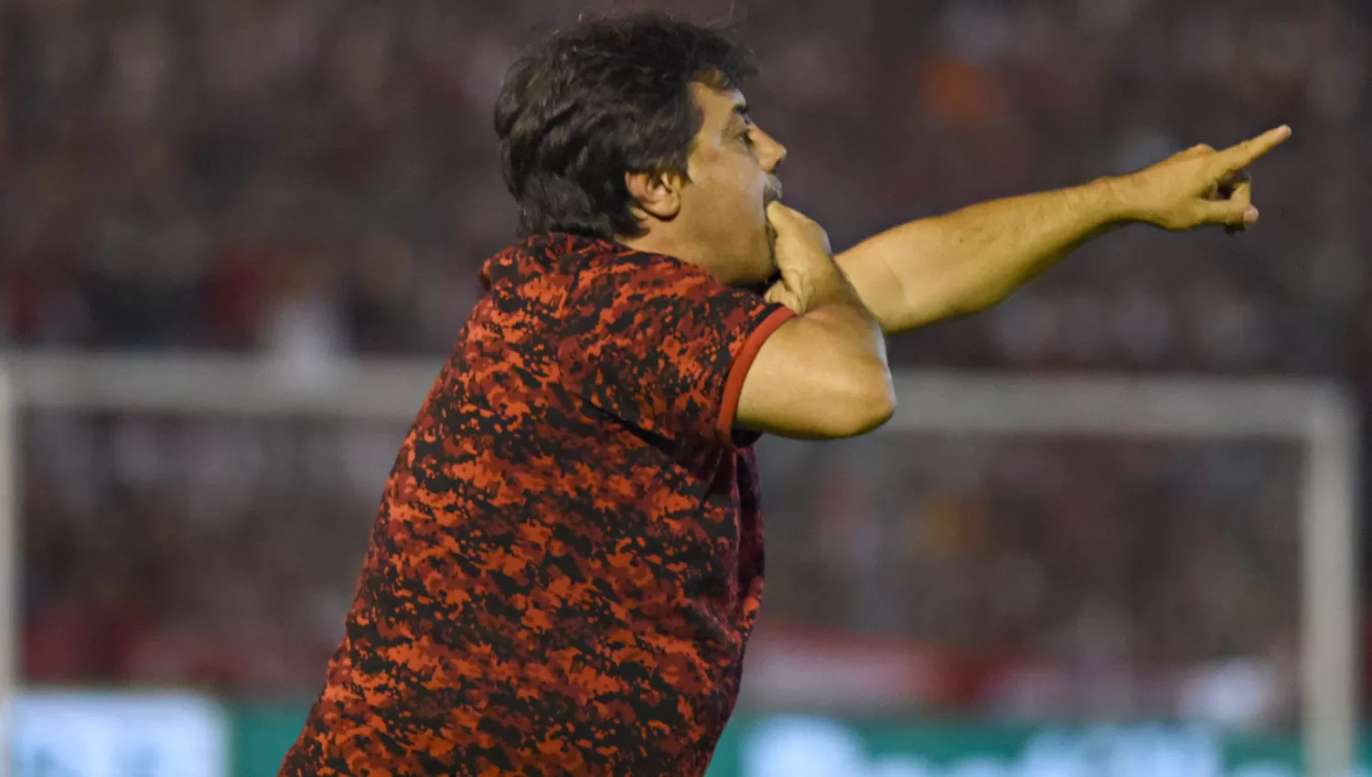 Caruso vivió el partido ante Boca con mucha intensidad. LA GACETA/FOTO DE JUAN PABLO SÁNCHEZ NOLI