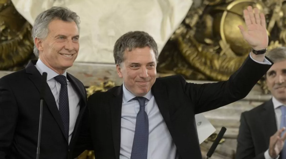 El presidente Macri y el ministro de Hacienda, Nicolás Dujovne.