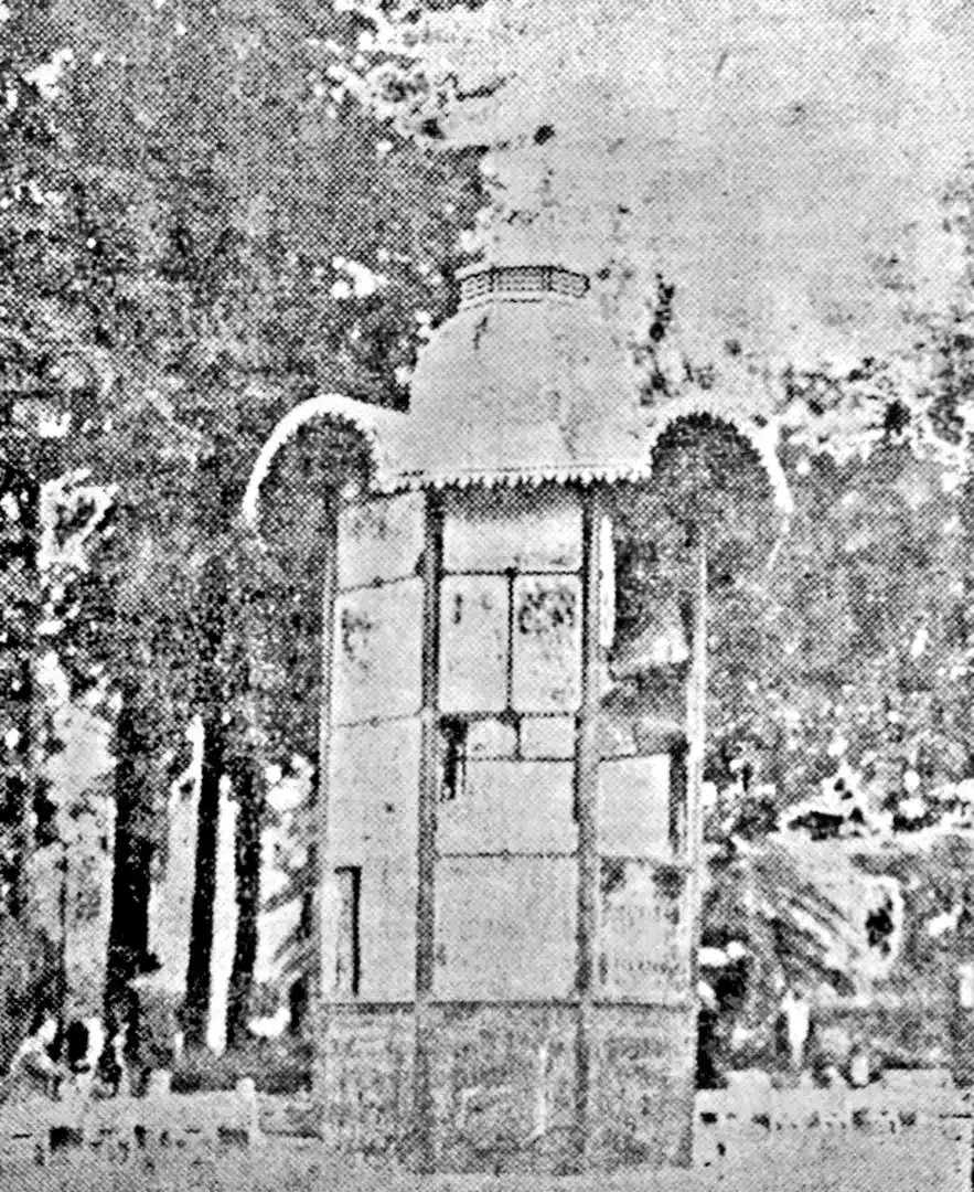 DESTARTALADO. El destruido estado del kiosco hizo que “El Orden”pidiera que sea derribado. 