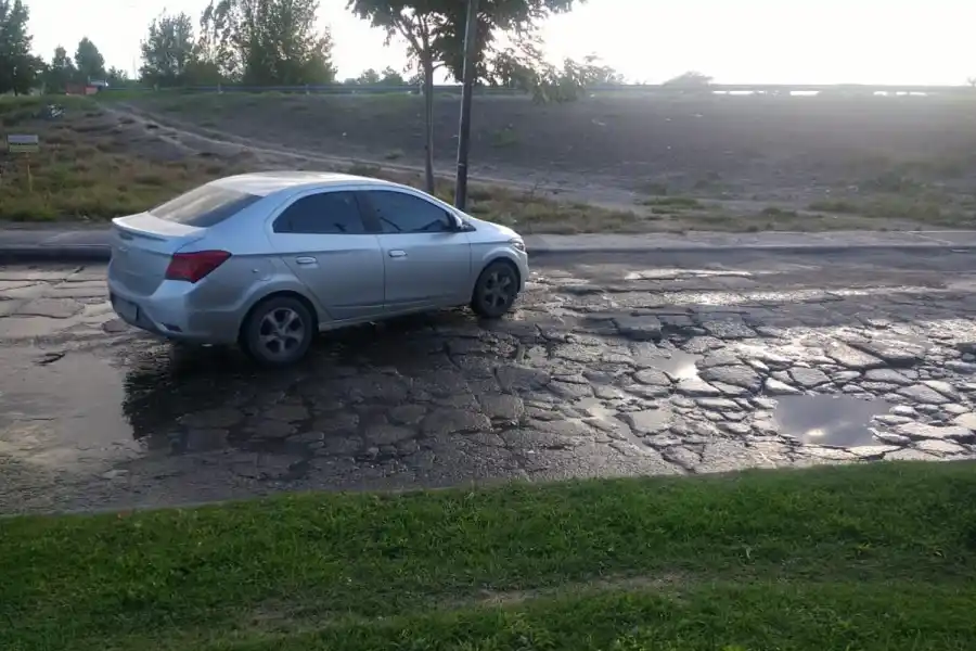 Obra abandonada hace 20 días
