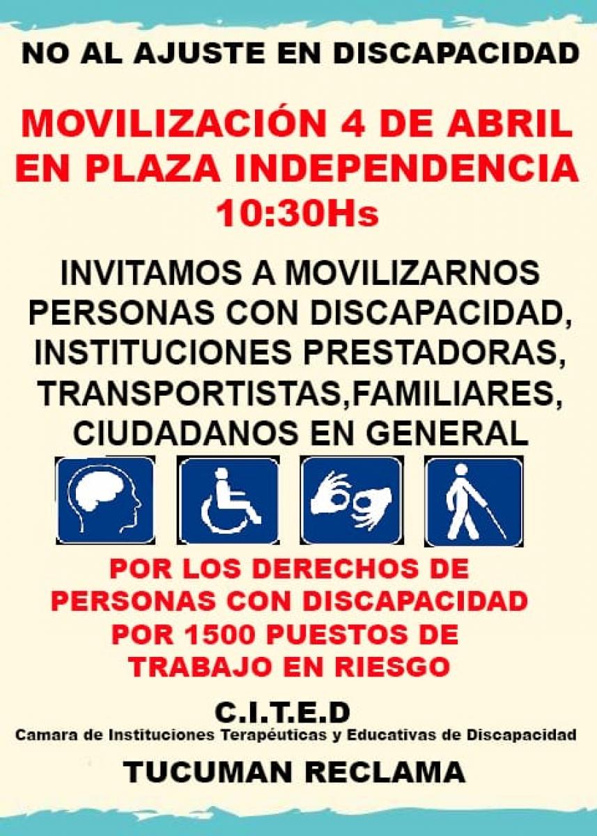 Por el ajuste de la Nación, prestadores de salud protestarán en la plaza Independencia