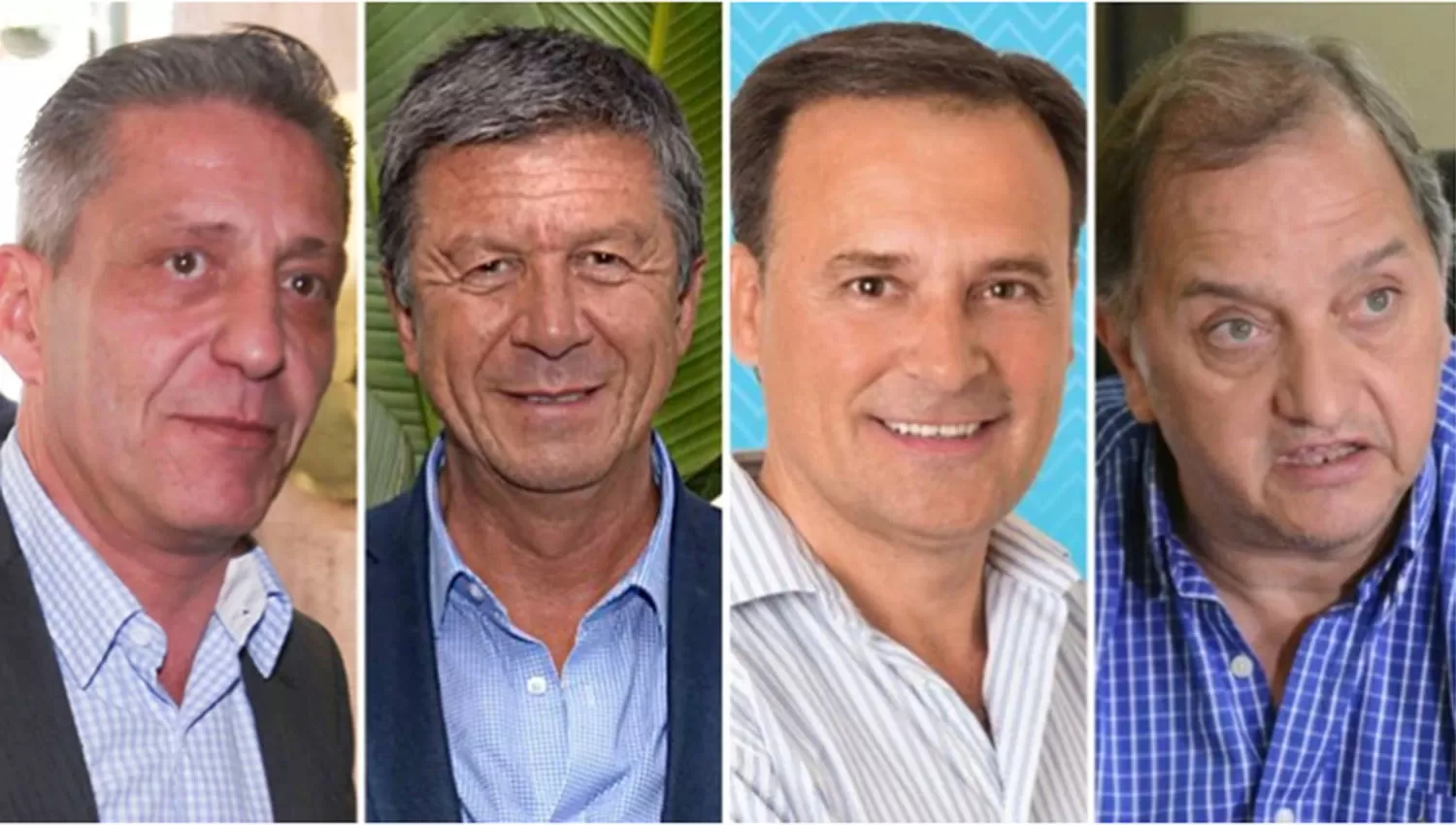 Mariano Arcioni, Gustavo Menna, Gustavo Mac Karthy y Carlos Linares, los principales candidatos de las PASO en Chubut.