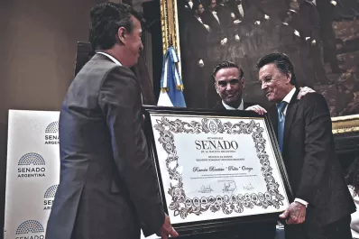 Palito Ortega fue homenajeado en el Senado