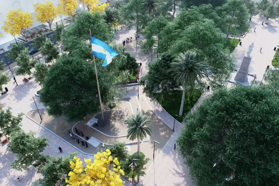 Invertirán casi 4 millones de dólares en mejorar la plaza Independencia: así quedará