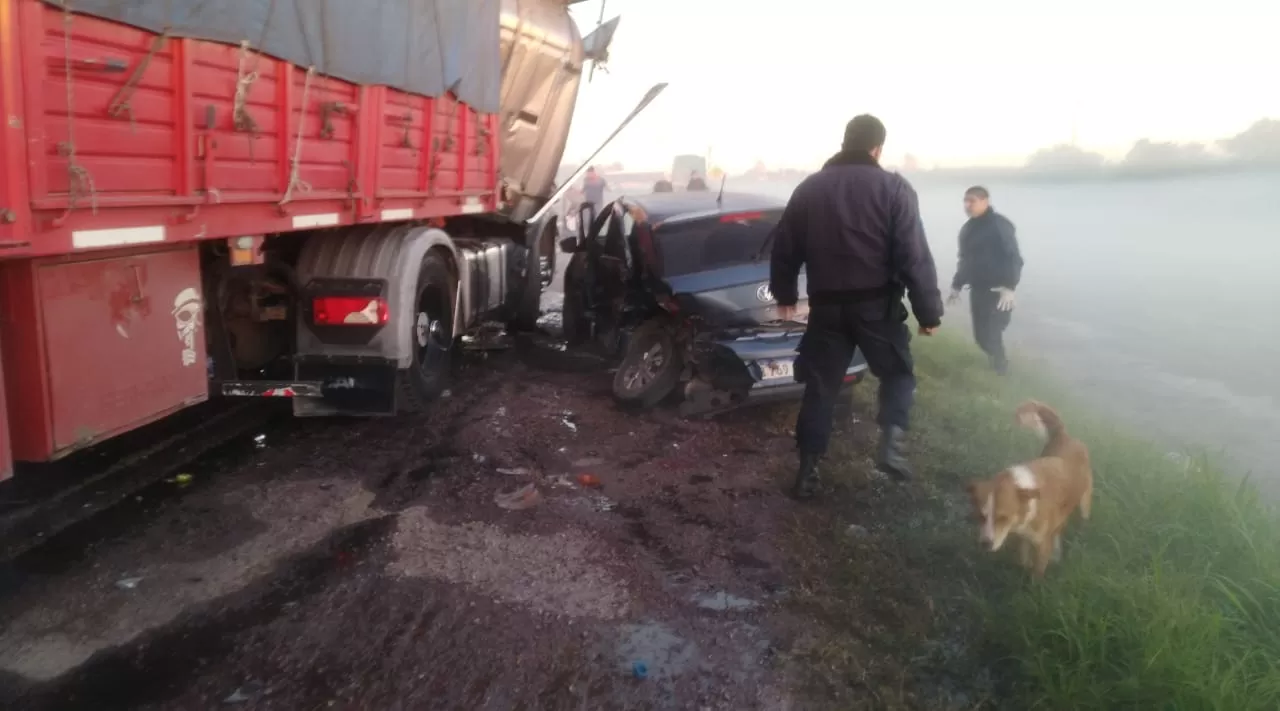 Tres personas murieron durante un nuevo accidente en la ruta 34. FOTO GENTILEZA DE ELLIBERAL.COM.AR