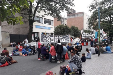 El centro, un caos por las protestas de organizaciones sociales contra la Nación