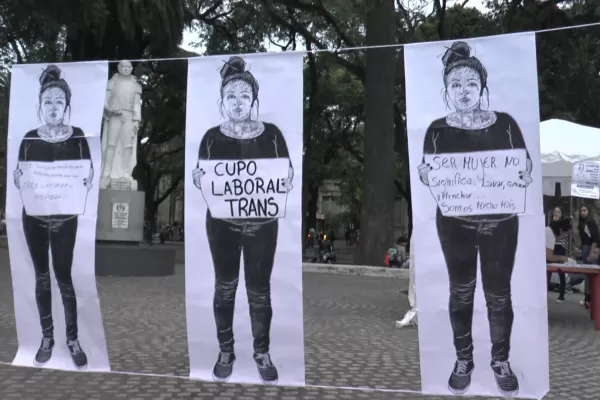 Se movilizaron en contra del acoso callejero en la plaza Urquiza