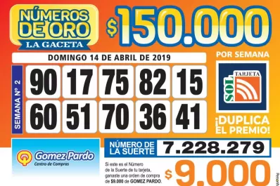 Los Números de Oro de LA GACETA