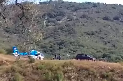 Macri llegó en helicóptero a Córdoba para pasar las Pascuas junto a su familia