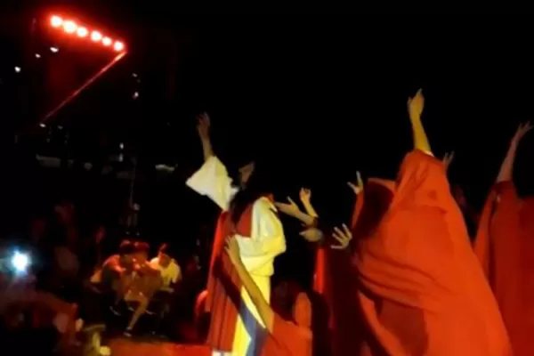 Aseguran que vieron a Jesús en una puesta en escena en Tafí Viejo