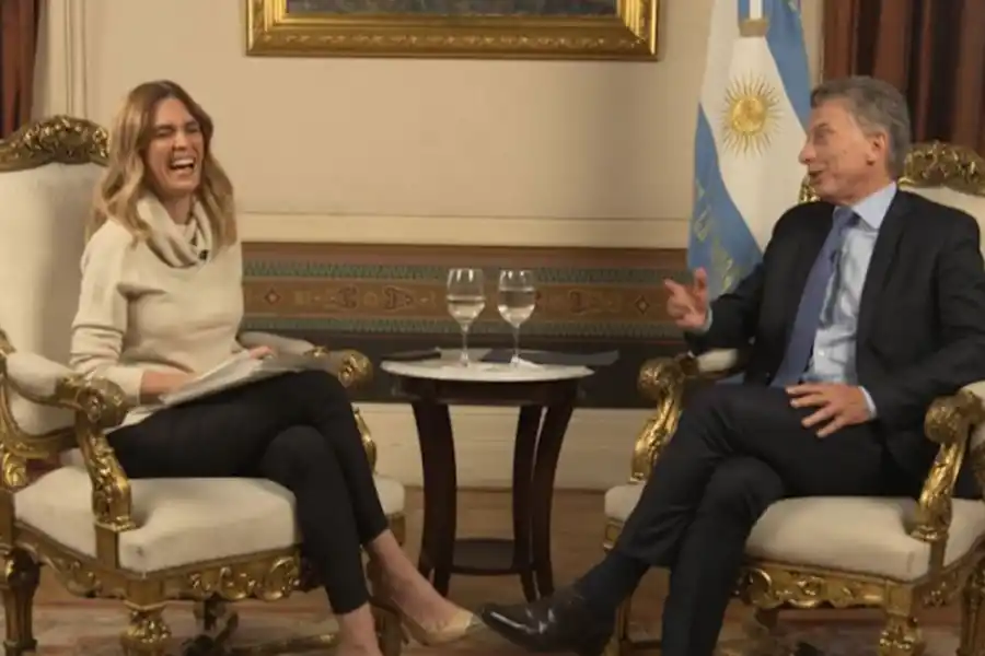 Viviana Canosa entrevistó a Mauricio Macri.
