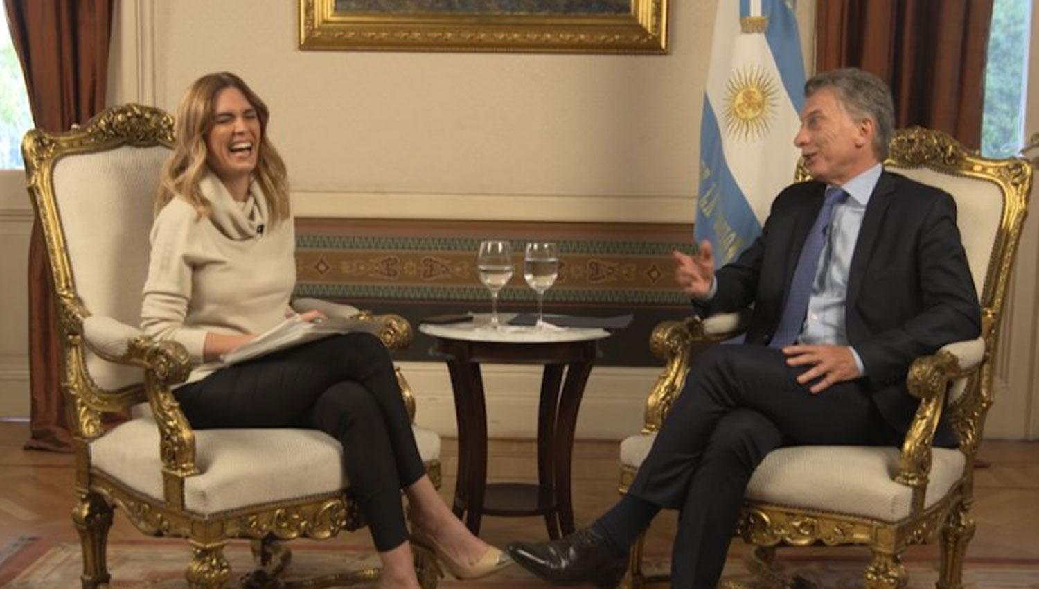 Viviana Canosa entrevistó a Mauricio Macri.