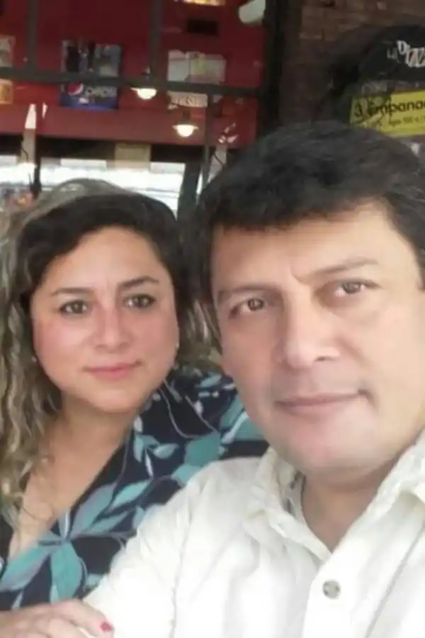 Una de las últimas fotos de Sandro con su mujer, Natalia / Gentileza de Natalia Herrera.