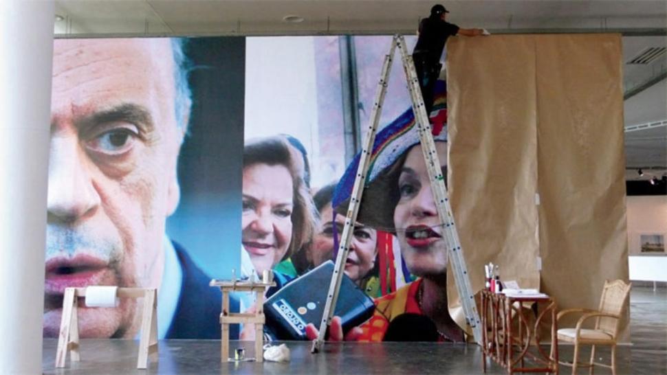 EN SAN PABLO. La instalación del argentino Roberto Jacoby fue tapada directamente en la bienal en 2010. artforum.com