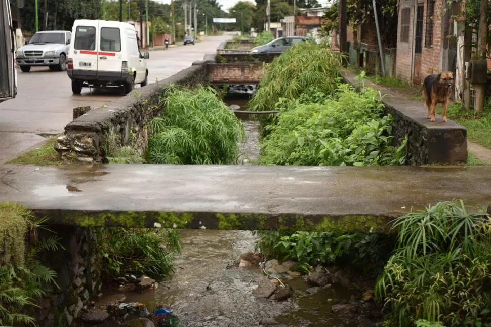 A CIELO ABIERTO. El canal se ha convertido en fuente de contaminación. la gaceta / foto de Ines Quinteros Orio