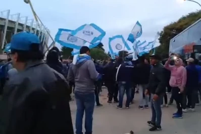 Los hinchas de Atlético se hacen sentir en Córdoba
