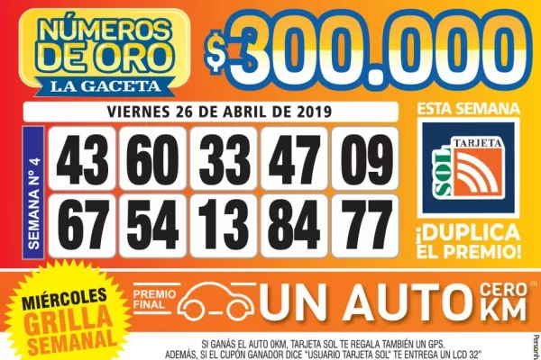 Los Números de Oro de LA GACETA
