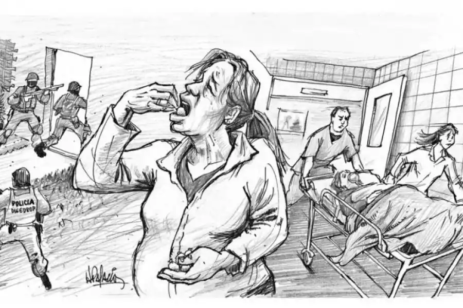 Sospechan que una mujer murió por tragarse la droga durante un operativo antinarco