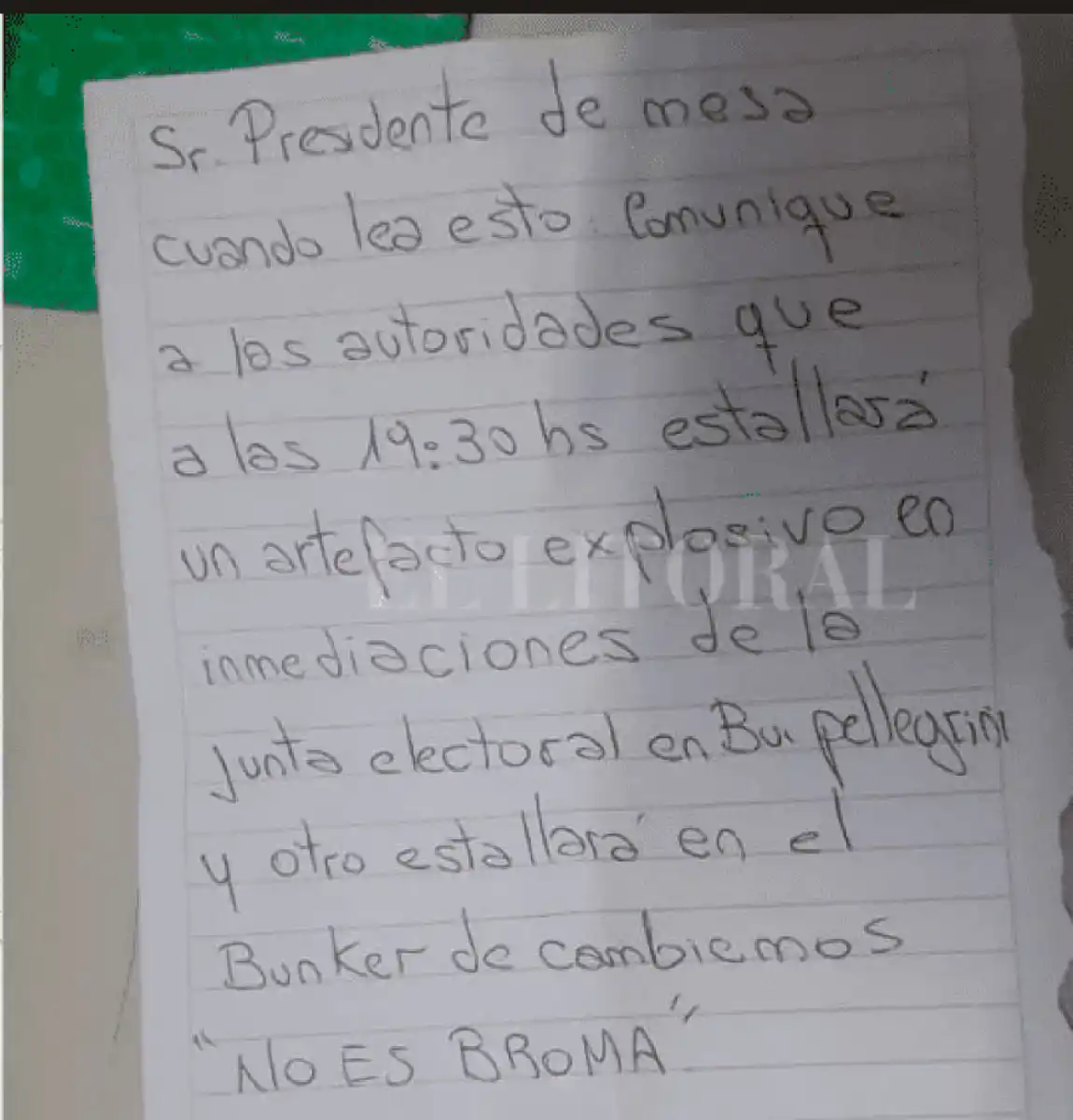 En Santa Fe evacuaron el centro de cómputos de Cambiemos por una amenaza de bomba