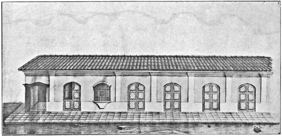 EL DIBUJO. En 1916, el “Álbum del Centenario” reprodujo, mejorado, el dibujo de Aráoz, quien había visto la casa de niño, en 1857.