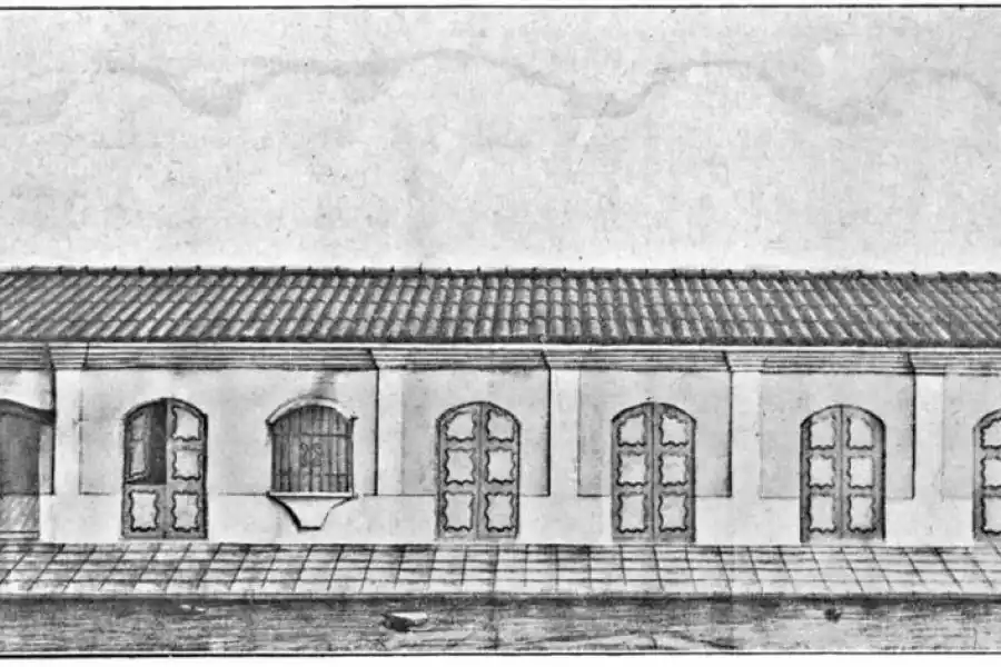 EL DIBUJO. En 1916, el “Álbum del Centenario” reprodujo, mejorado, el dibujo de Aráoz, quien había visto la casa de niño, en 1857.