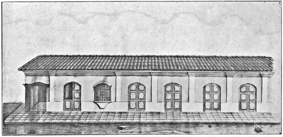 EL DIBUJO. En 1916, el “Álbum del Centenario” reprodujo, mejorado, el dibujo de Aráoz, quien había visto la casa de niño, en 1857.