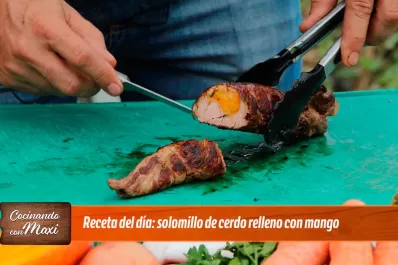 Hoy, en Cocinando con Maxi: solomillo de cerdo relleno con mango