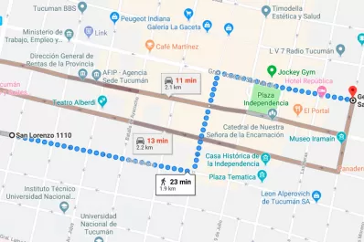 Madrugada accidentada en la capital tucumana: hubo tres choques en 12 cuadras