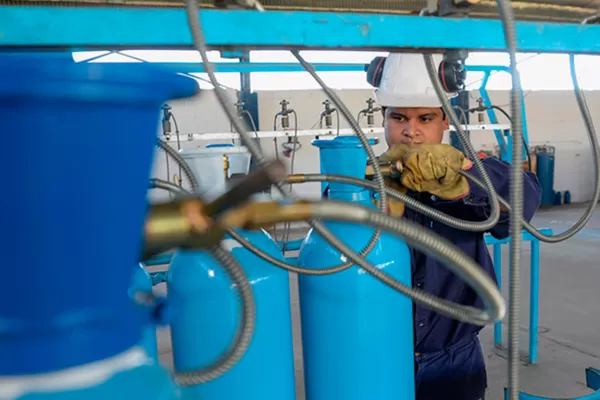 Habilitan una productora de gas medicinal