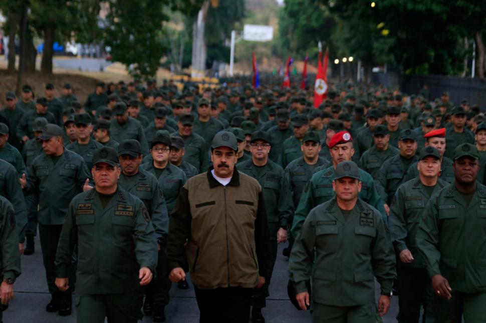 LLAMADO. Maduro pidió lealtad a los oficiales de sus Fuerzas Armadas.  