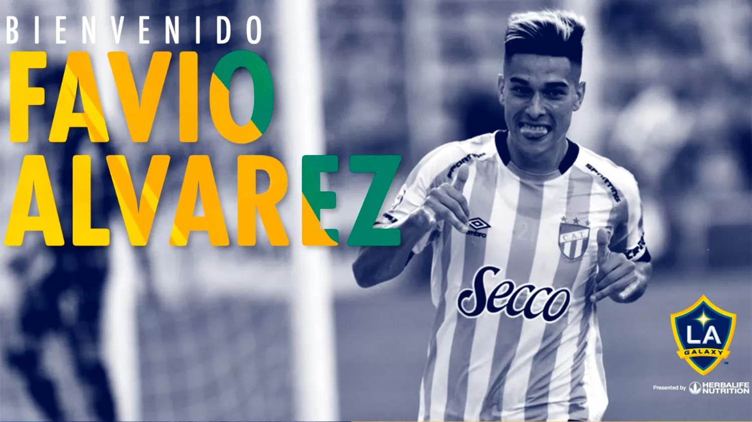 En Los Ángeles Galaxy le dieron la bienvenida a Favio Álvarez. FOTO TOMADA DE TWITTER.COM/LAGALAXY_ES