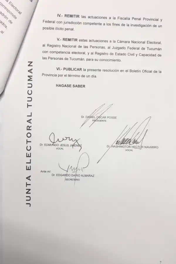 La Junta Electoral excluye a 451 votantes truchos del padrón en el interior